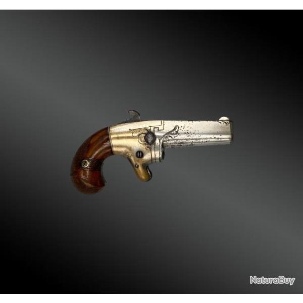 Pistolet Derringer, National Arms N�2, Grav� D'usine, Argent. Etats-unis � Partir De 1870