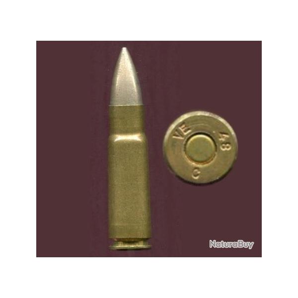 7.65 x 35 exp�rimentale Mle 1948 - RARE cartouche de fusil d'assaut exp�rimental - marquage :VE 48 C