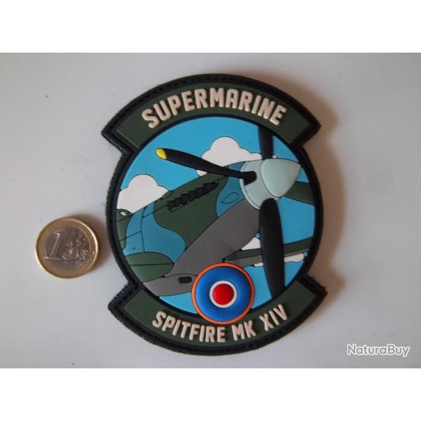 �cusson 3 D PVC avion militaire Supermarine Spitfire chasseurs RAF