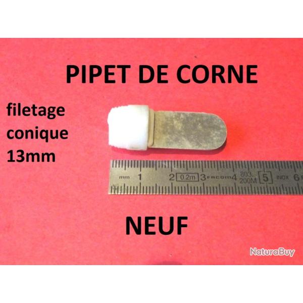 pipet de corne longueur 38.40mm diam�tre 13mm - VENDU PAR JEPERCUTE (JO698)