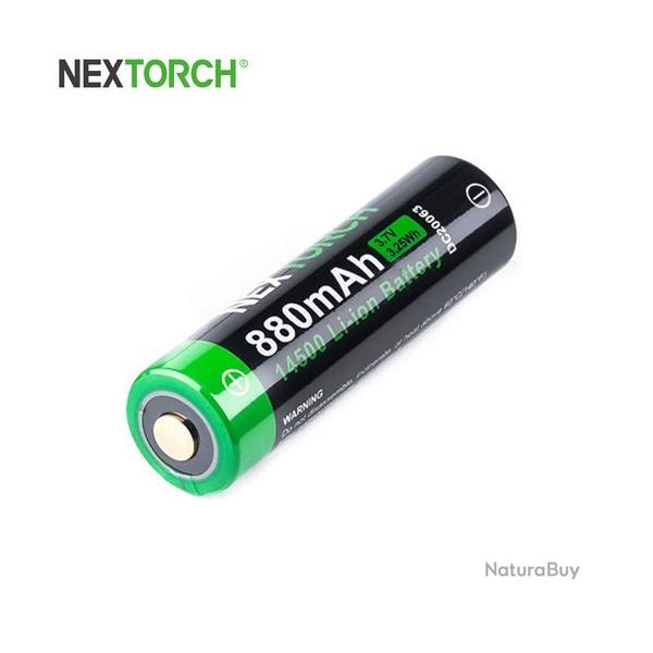 Batterie Nextorch 14500 - 880mAh - 3.7V prot�g�e Li-ion USB-C