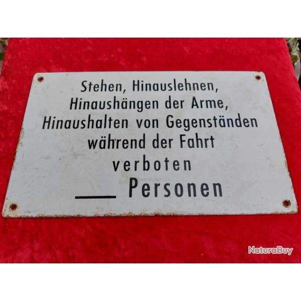 Plaque �maill�e transport en commun Berlin