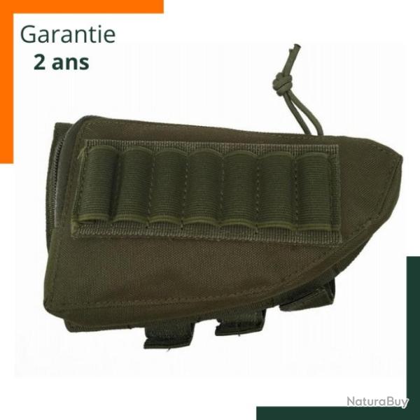 Cartouchi�re de crosse ACU 12 balles - Multipoches - Vert arm�e - Livraison gratuite et rapide