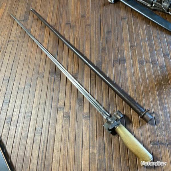 BA�ONETTE LEBEL ROSALIE WW1 14/18 avec fourreau