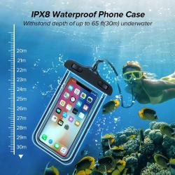 Coque Etui Etanche IP8X pour Smartphone Passeport-Noir 20260729082522