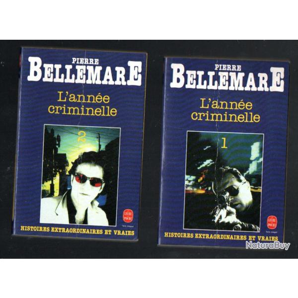 l'ann�e criminelle 1 et 2 de  pierre bellemare livre de poche histoires extraordinaires et vraies