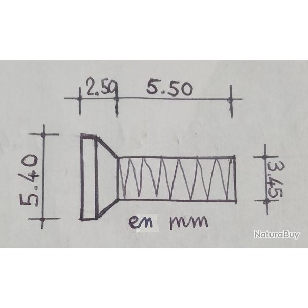4 vis torx T10 filetage UNF 6-48 � .216"