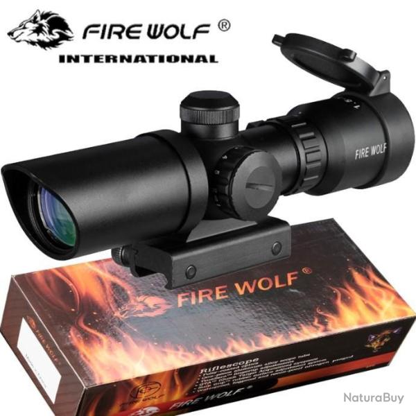Fire Wolf Lunette de vis�e 1.5-5X32 R�ticule Lumineux -