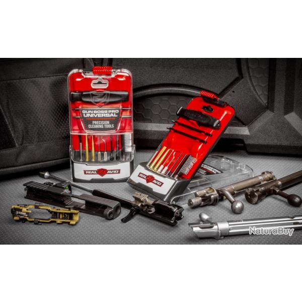 REAL AVID - GUN BOSS PRO - KIT DE NETTOYAGE OUTILS DE PRECISION