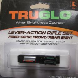 ensemble guidon et hausse fluo TRUGLO pour HENRY GOLDEN/BIG BOY