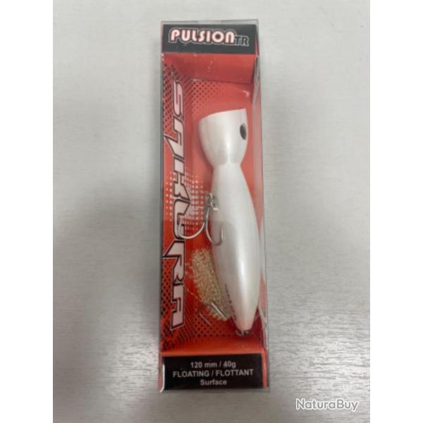!! LEURRE SAKURA PULSION 120mm COL PEARL WHITE