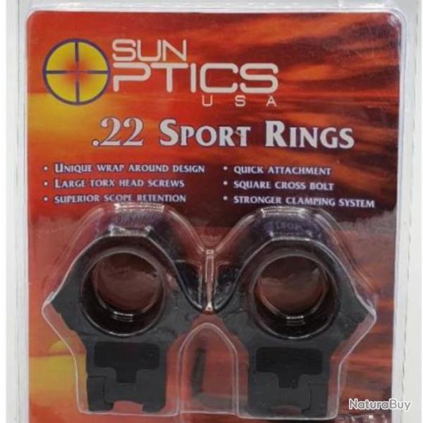 COLLIER .22 SPORT SUN OPTICS USA - 25,4mm MEDIUM