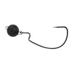 T&ecirc;te plomb&eacute;e Spro FreeStyle Rigged Bottom Jigs Noir 1/0 10g