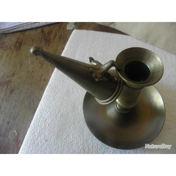 bougeoir et �teignoir de chambre portatif en laiton vintage