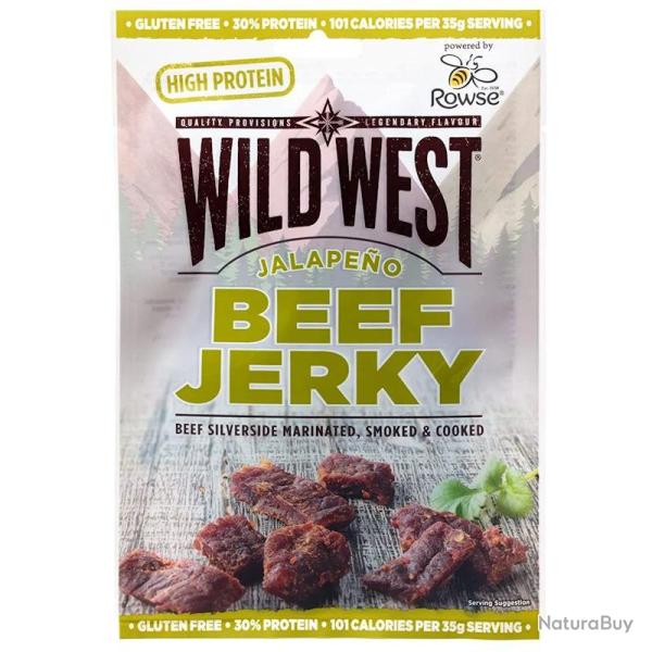 Viande s�ch�e de boeuf Wild West Jalapeno Beef Jerky 60g