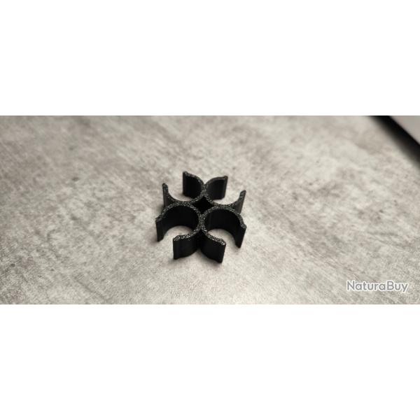 lot de 2 bagues pour tubes a douilles case feeder Lee Precision | version 4 tubes - Impression 3D