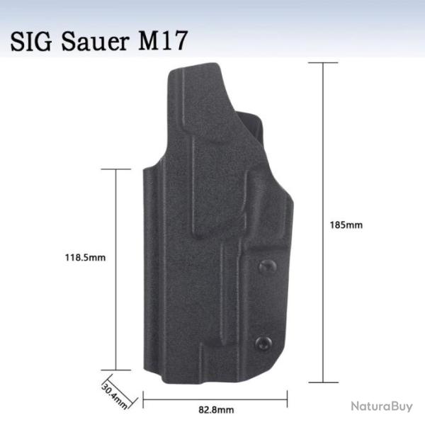 Holster Kydex IWB � l'int�rieur de la ceinture droitier - Sig Sauer P320 M17