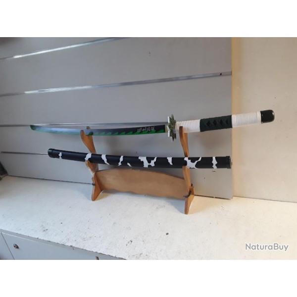 Katana CAMO LAME NOIR/VERT demon slayer SANEMI