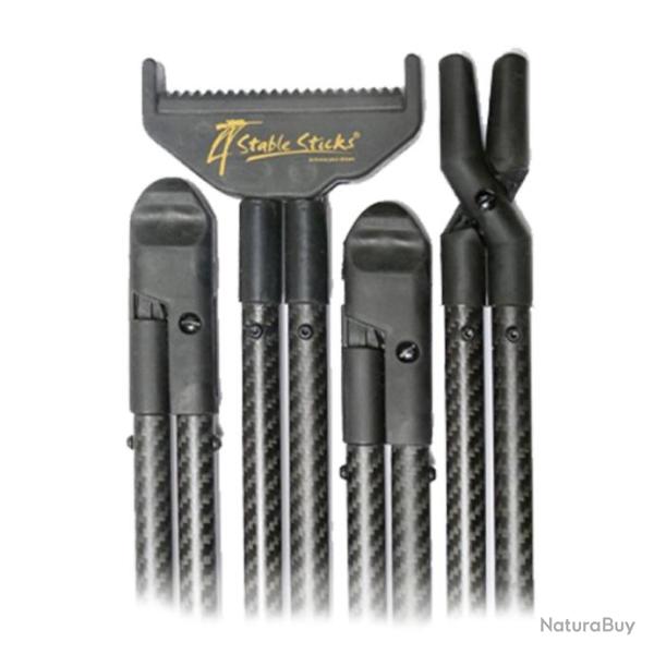 4 Stable Sticks ULTIMATE | Bipied en Carbone | R�glable H118�168