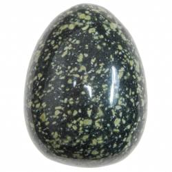 Oeuf en porphyre imp&eacute;rial vert 4.8 cm