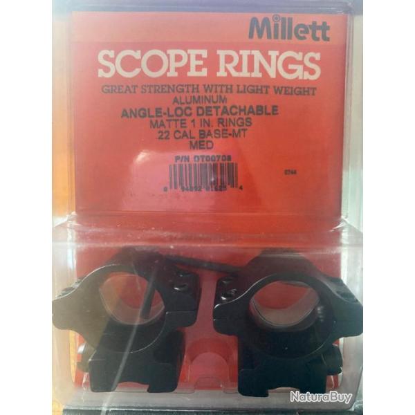 COLLIER MILLETT .22 - Angle-Loc 25,4mm M�dium