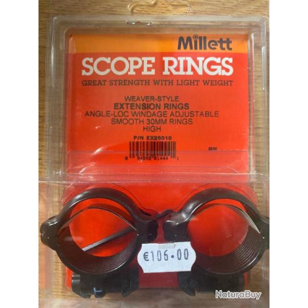 Collier MILLETT Extension Angle-Loc 30mm Haut