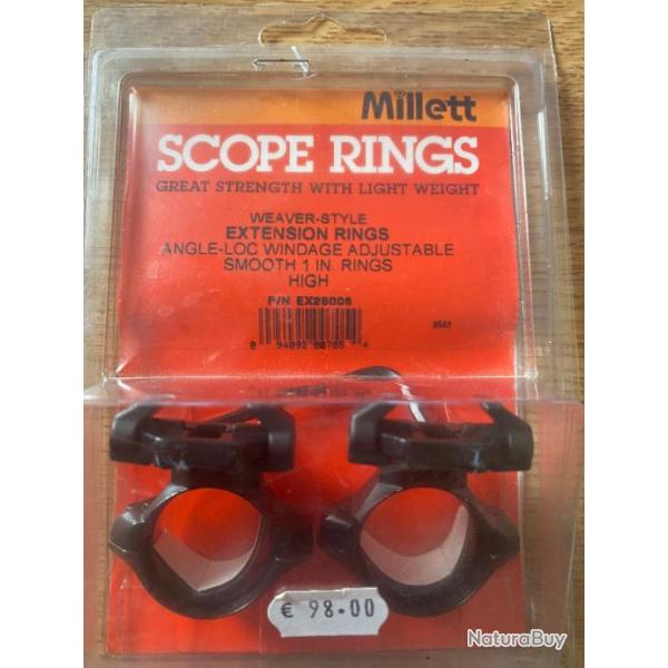 Collier MILLETT Extension Angle-Loc 25,4mm Haut