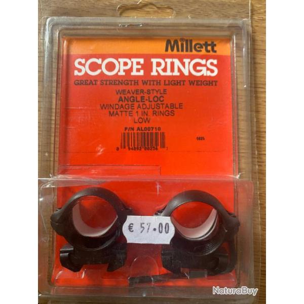 COLLIER MILLETT - Angle-Loc 25,4mm Bas