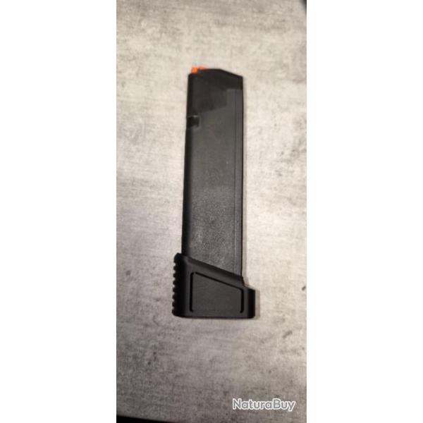 Extension de chargeur +3 pour chargeur glock 17/19 - 9X19mm - Gen 3/4/5 - Impression 3D (PLA+)