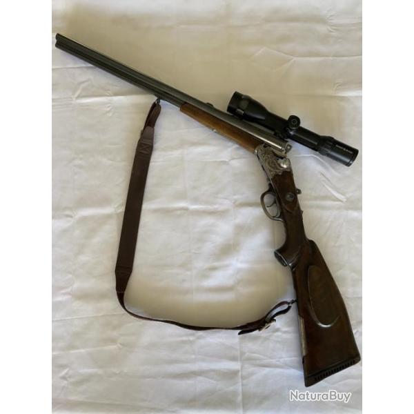 Krieghoff drilling cal 16 et 8x57 + lunette Schmidt Bender 1.5-6x42