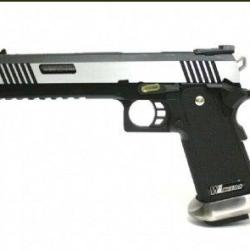 Hi-Capa 6'' Force A GBB - Canon Silver / Noir - WE