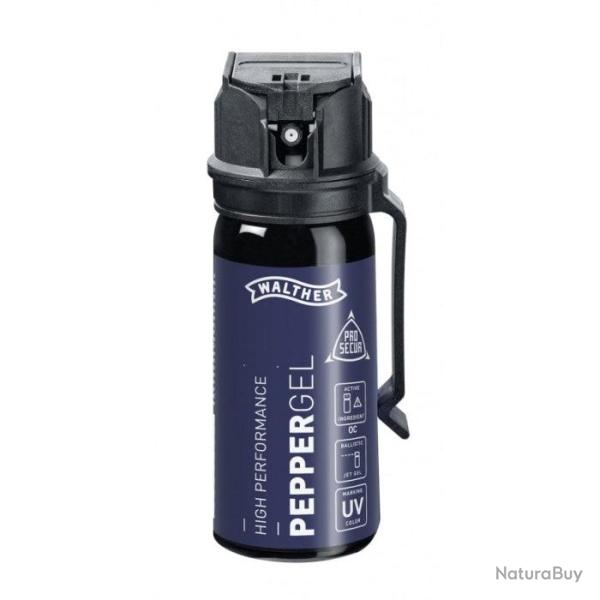 DT 25 ! Bombe de d�fense Walther Prosecur gel au poivre 50 ml / Par 1