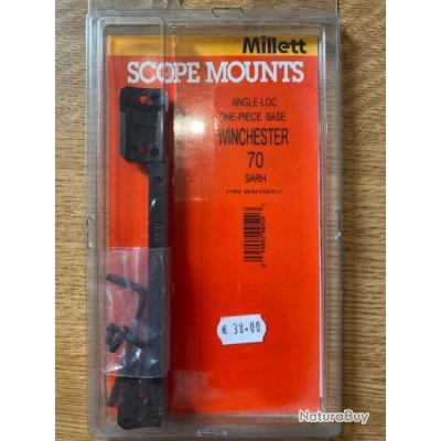 EMBASE 1 PIÈCE MILLETT WINCHESTER 70 - Embases pour montage amovible et ...