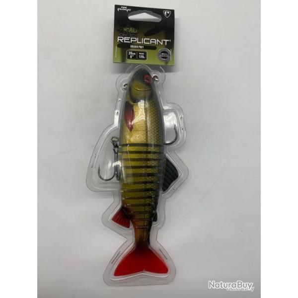 leurre souple replicant jointed fox rage golden prey 20cm 120g