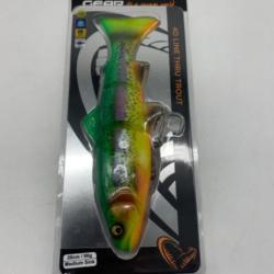 Leurre 4D LINE THRU TROUT 20cm/98g Savage gear vert jaune rose