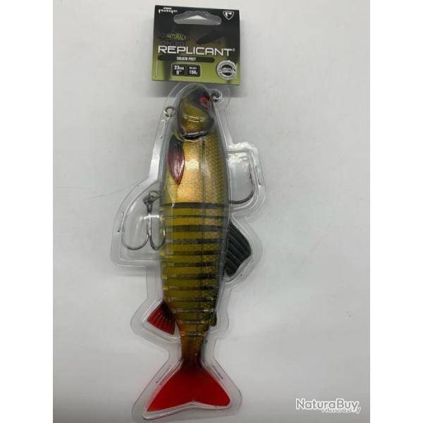 leurre souple replicant jointed fox rage golden prey 23cm 150g