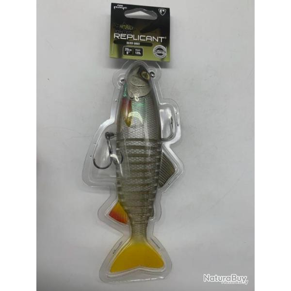 leurre souple replicant jointed fox rage silver ghost 18cm 80g
