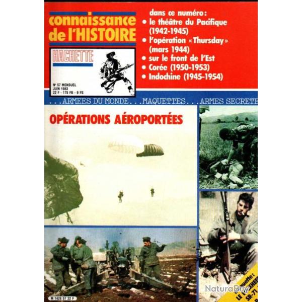 connaissance de l'histoire 57 op�rations a�roport�s pacifique , cor�e , indochine