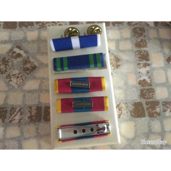 Barrette Dixmude Mont�e sur Epingle  Ruban de m�daille 38 mm