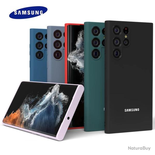 Samsung Coque Silicone pour Galaxy-Au Choix-Galaxy S24 Plus +