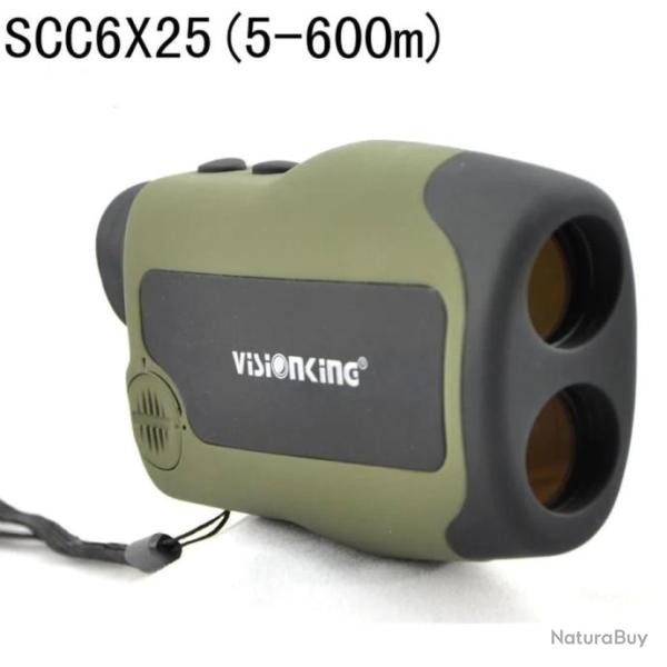 T�l�m�tre 6x25 Laser 600m FMC Bak4 Chasse Golf Outdoor Visionking