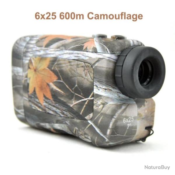 T�l�m�tre Portable Visionking 6X25 600m Camouflage pour la Chasse Golf Outdoor