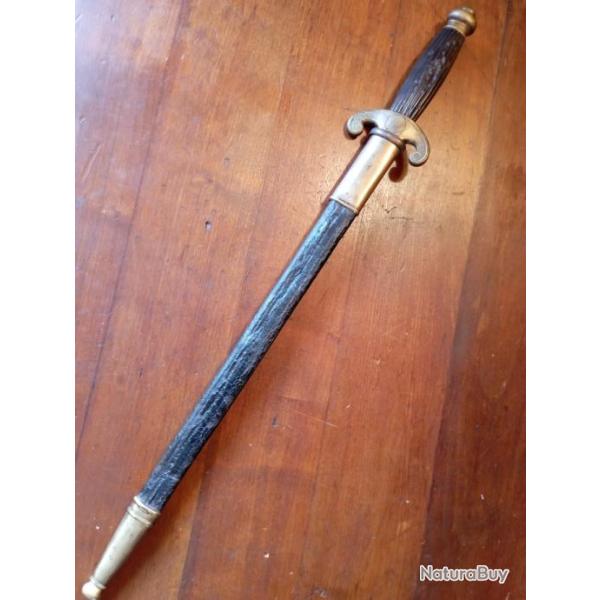 Rare dague de marine second empire sign� F�lix Escoffier.