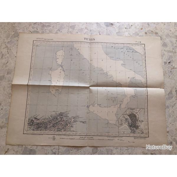 CARTE militaire couleur 1887 TUNIS Italie Sicile Sardaigne Corse M�diterran�e plan Regnault de Bissy