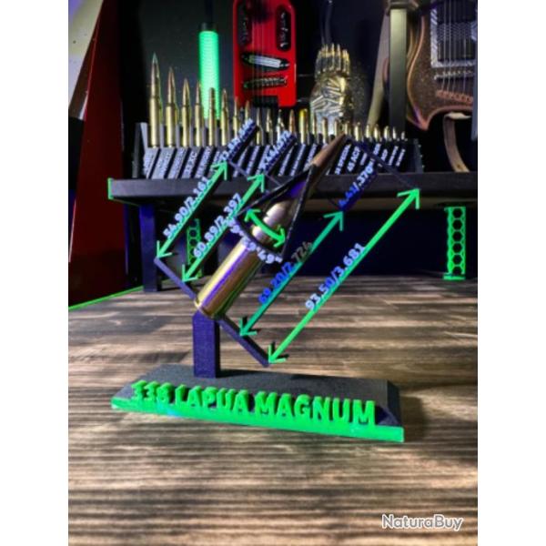 Support d�coration munition 338 lapua magnum