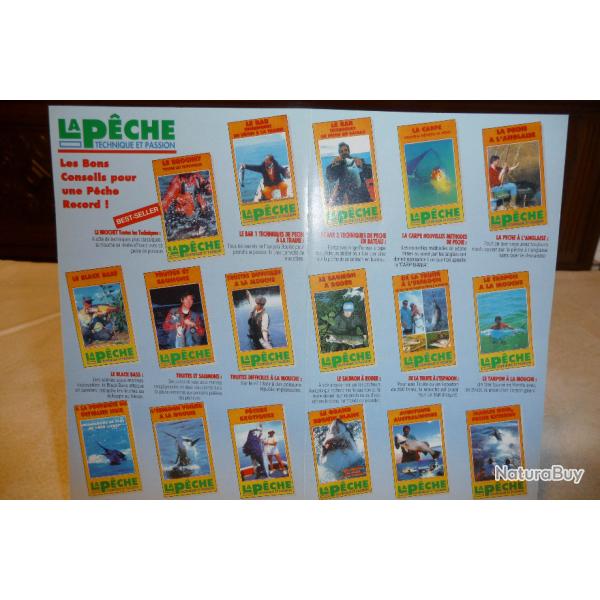 Superbe s�rie 17 VHS � la p�che et les poissons �
