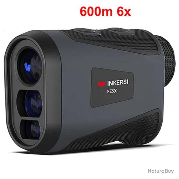 T�l�m�tre 500M 6X Mesure de Distance/Vitesse Verrouillage Drapeau M�tre/Yard Golf Chasse INKERSI