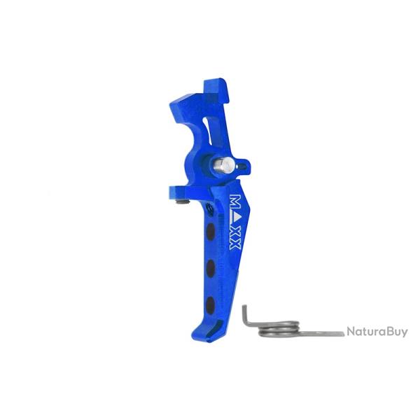 D�tente aluminium CNC SPEED pour M4 Style E Bleue Maxx Model