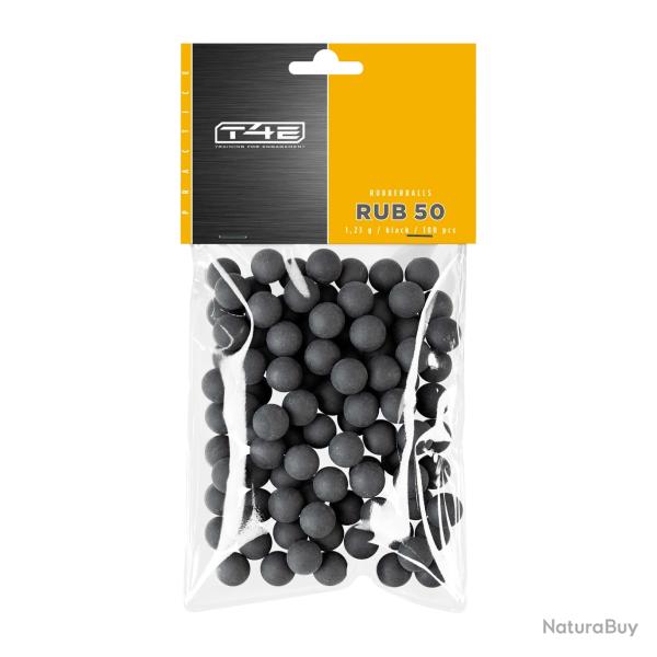 D�stockage d�fense ! - Billes caoutchouc T4E Umarex Defense 1,23 g - Cal. 50 x2 paquets