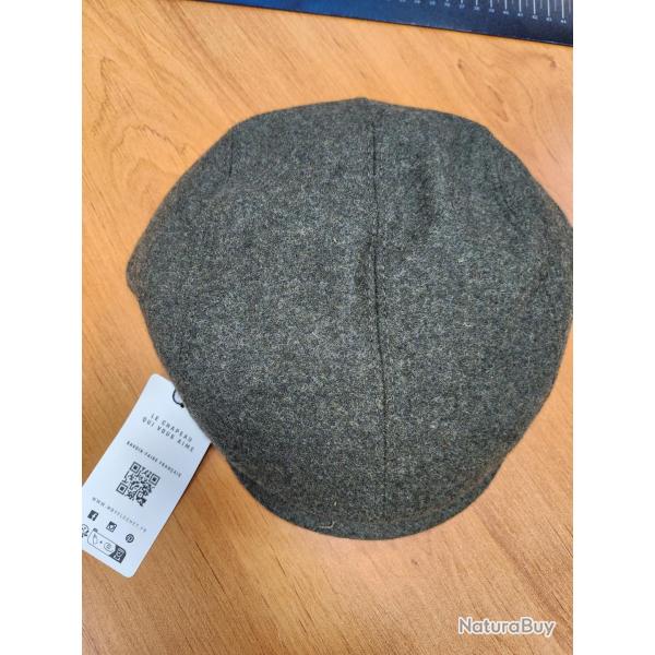 Casquette Plate Laine Kaki LOVERGREEN